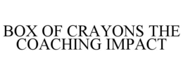 BOX OF CRAYONS THE COACHING IMPACT trademark