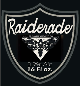 RAIDERADE ST MOTH BREWING CO 3.9% ALC 16 FL OZ. trademark