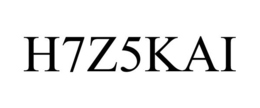 H7Z5KAI trademark