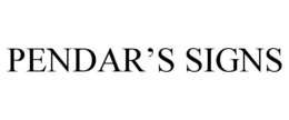 PENDAR'S SIGNS trademark