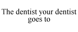 THE DENTIST YOUR DENTIST GOES TO trademark
