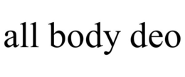 ALL BODY DEO trademark