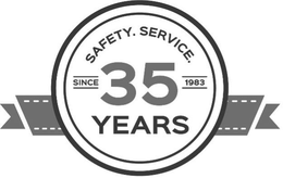 SAFETY. SERVICE. SINCE 1983 35 YEARS trademark