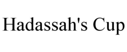 HADASSAH'S CUP trademark