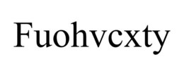 FUOHVCXTY trademark