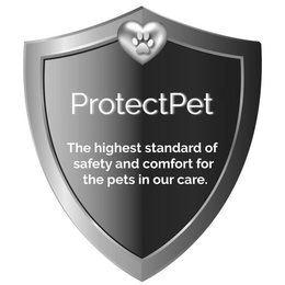PROTECTPET THE HIGHEST STANDARD OF SAFETY AND COMFORT FOR THE PETS IN OUR CARE. trademark