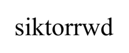SIKTORRWD trademark