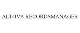 ALTOVA RECORDSMANAGER trademark