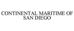 CONTINENTAL MARITIME OF SAN DIEGO trademark