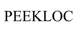 PEEKLOC trademark