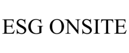 ESG ONSITE trademark