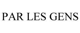 PAR LES GENS trademark