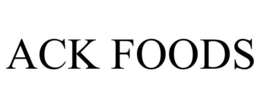 ACK FOODS trademark