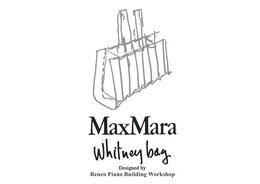 MAXMARA WHITNEY BAG DESIGNED BY RENZO PIANO BUILDING WORKSHOP trademark