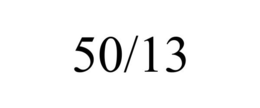 50/13 trademark