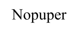 NOPUPER trademark
