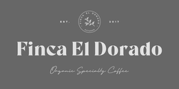 EST. 2017 · FINCA EL DORADO · ECUADOR FINCA EL DORADO ORGANIC SPECIALTY COFFEE trademark