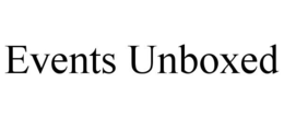 EVENTS UNBOXED trademark