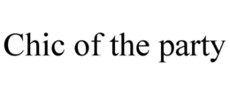 CHIC OF THE PARTY trademark