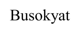 BUSOKYAT trademark