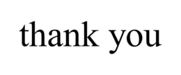 THANK YOU trademark