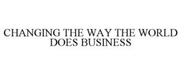CHANGING THE WAY THE WORLD DOES BUSINESS trademark