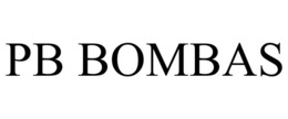 PB BOMBAS trademark