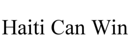 HAITI CAN WIN trademark