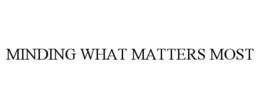 MINDING WHAT MATTERS MOST trademark