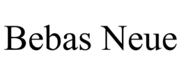 BEBAS NEUE trademark