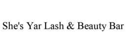 SHE'S YAR LASH & BEAUTY BAR trademark