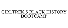 GIRLTREK'S BLACK HISTORY BOOTCAMP trademark