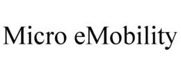 MICRO EMOBILITY trademark