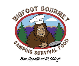 BIGFOOT GOURMET CAMPING SURVIVAL FOOD BON APPETIT AT 12,000 FT. trademark