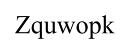 ZQUWOPK trademark
