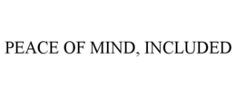 PEACE OF MIND, INCLUDED trademark