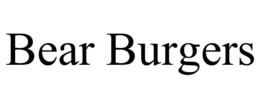 BEAR BURGERS trademark