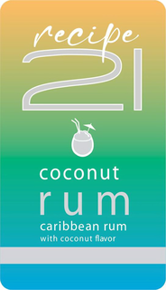RECIPE 21 COCONUT RUM CARIBBEAN RUM WITH COCONUT FLAVOR trademark