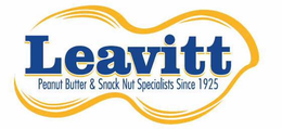 LEAVITT PEANUT BUTTER & SNACK NUT SPECIALISTS SINCE 1925 trademark