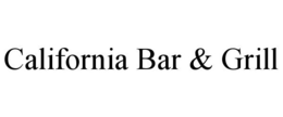 CALIFORNIA BAR & GRILL trademark