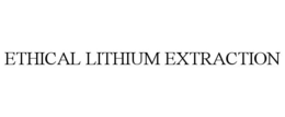 ETHICAL LITHIUM EXTRACTION trademark