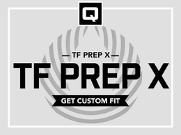 Q TF PREP X TF PREP X GET CUSTOM FIT trademark