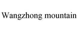 WANGZHONG MOUNTAIN trademark