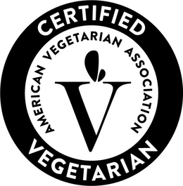 V AMERICAN VEGETARIAN ASSOCIATION CERTIFIED VEGETARIAN trademark