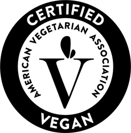 V AMERICAN VEGETARIAN ASSOCIATION CERTIFIED VEGAN trademark