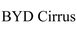 BYD CIRRUS trademark