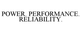POWER. PERFORMANCE. RELIABILITY. trademark