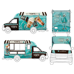 TRAVELIN' TOM'S COFFEE TRUCK YOUR CAFFEINATION DESTINATION TRAVELIN' TOM'S COFFEE GONE TRAVELIN trademark