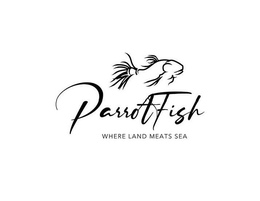 PARROTFISH WHERE LAND MEATS SEA trademark