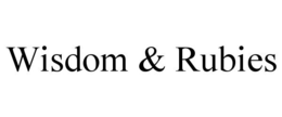 WISDOM & RUBIES trademark